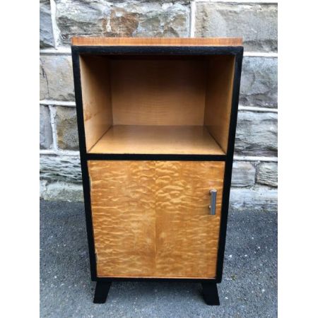 Art Deco Nachttisch aus Walnussholz