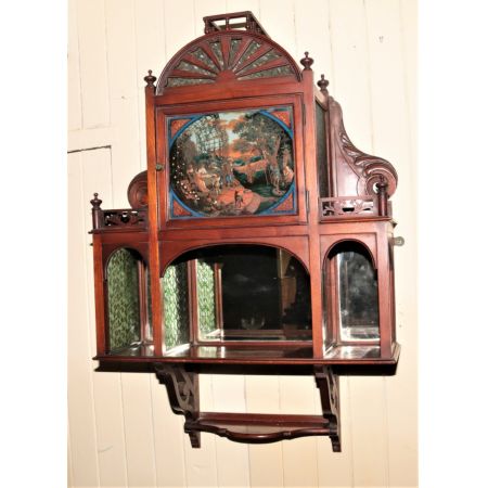 Antiker Wandschrank aus Mahagoni