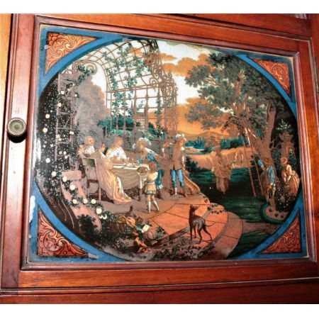 Antiker Wandschrank aus Mahagoni