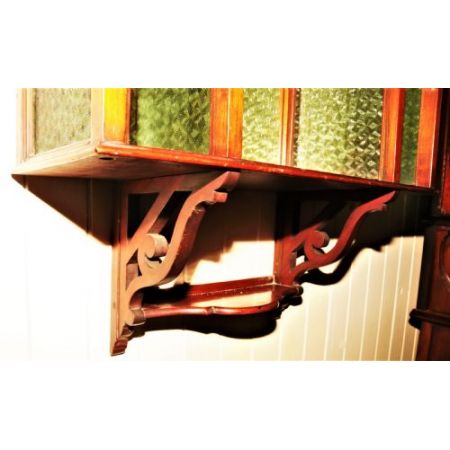 Antiker Wandschrank aus Mahagoni