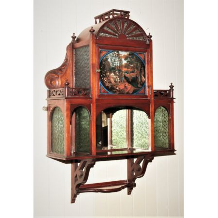 Antiker Wandschrank aus Mahagoni