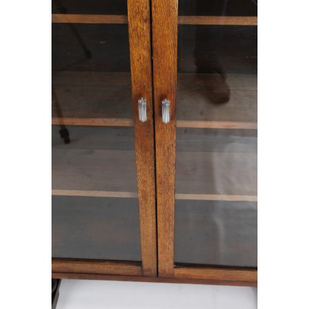 Art-Deco-Bücherregal aus Eiche