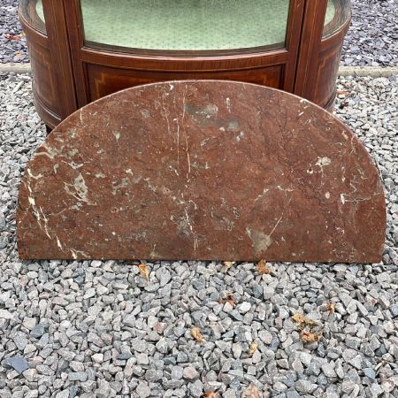 Antike Demi-Lume Vitrine mit Mahagoni Intarsien