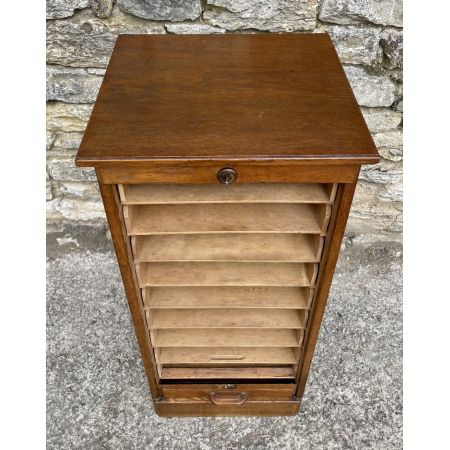 Antiker Aktenschrank aus Eichenholz