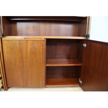 Zweiteiliges Retro Schrankset aus Teakbaumholz