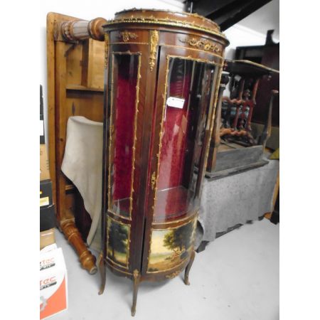 Antike Italienische Mahagoni Vitrine