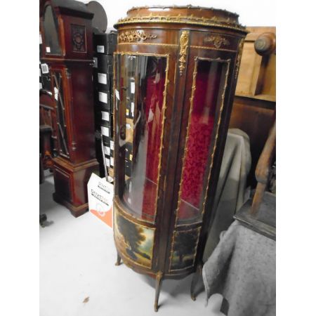 Antike Italienische Mahagoni Vitrine