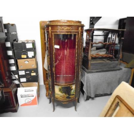 Antike Italienische Mahagoni Vitrine