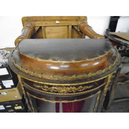 Antike Italienische Mahagoni Vitrine