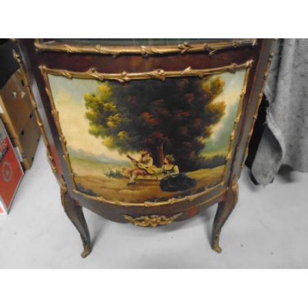 Antike Italienische Mahagoni Vitrine