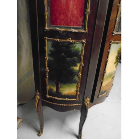 Antike Italienische Mahagoni Vitrine