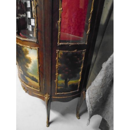 Antike Italienische Mahagoni Vitrine