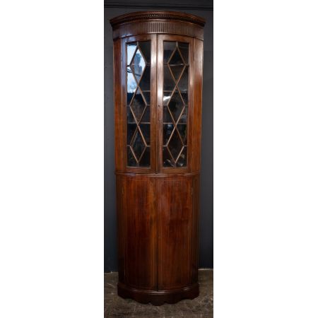 Georgianischer Mahagoni Eckschrank