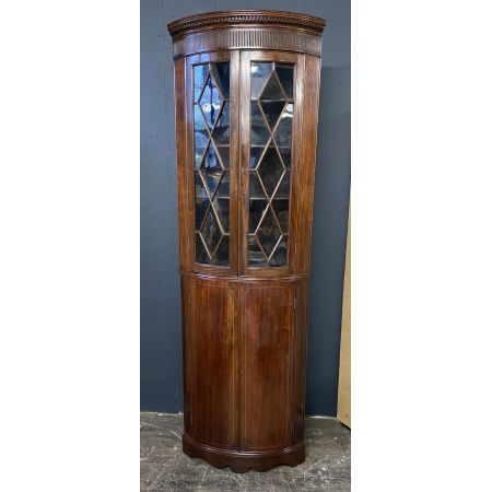 Georgianischer Mahagoni Eckschrank