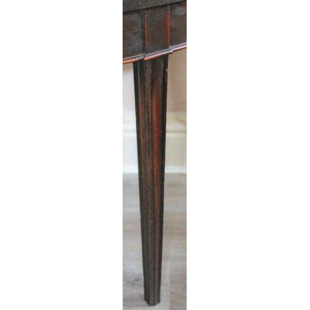 Antiker Demi Lune Beistelltisch aus Mahagoni, englisch