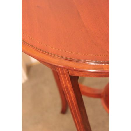 Antiker edwardianischer Beistelltisch mit Intarsien