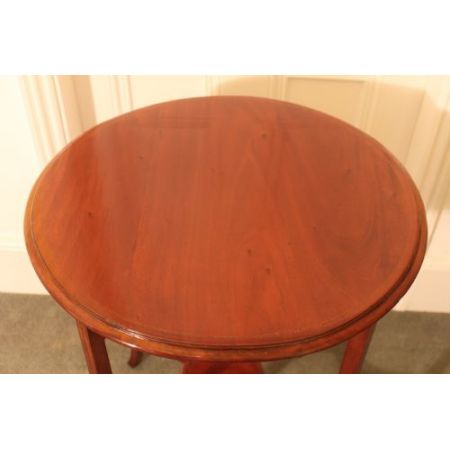 Antiker edwardianischer Beistelltisch mit Intarsien