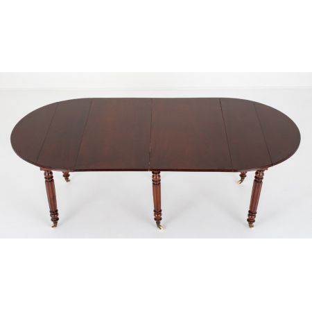 Antiker Mahagoni Dropleaf Esstisch (erweiterbar)