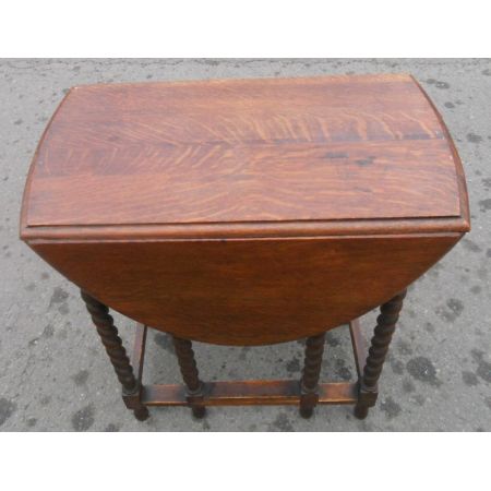 Ovaler Klapptisch / Drop Leaf Table aus Eiche, ca. 1920