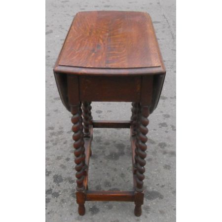 Ovaler Klapptisch / Drop Leaf Table aus Eiche, ca. 1920