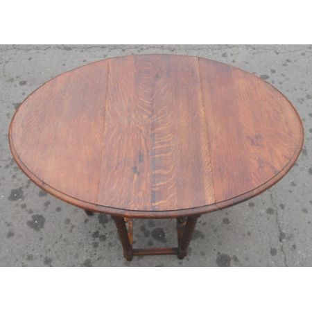 Ovaler Klapptisch / Drop Leaf Table aus Eiche, ca. 1920