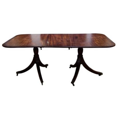 Antiker Regency Twin Pillar Table, original englisch