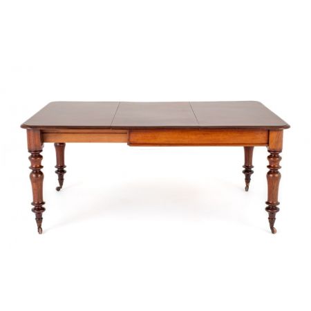Viktorianischer Mahagoni Esstisch, ausziehbar, ca. 1860