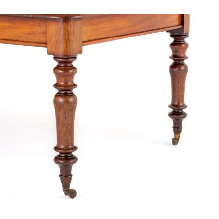 Viktorianischer Mahagoni Esstisch, ausziehbar, ca. 1860