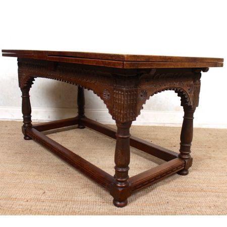 Englischer Trestle Dining Table / Esstisch, Eiche, für 10 Personen, ca. 1750