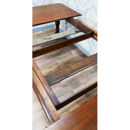 Antiker frühviktorianischer Mahagoni Esstisch, ca. 1850