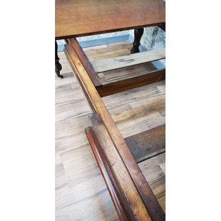 Antiker frühviktorianischer Mahagoni Esstisch, ca. 1850