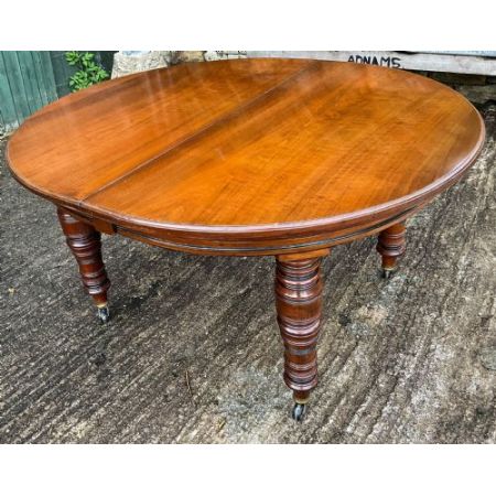 Antiker viktorianischer Nussbaum Esstisch