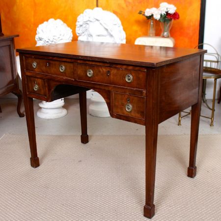 Viktorianischer Twin Pedestal Schreibtisch