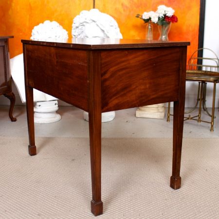 Viktorianischer Twin Pedestal Schreibtisch