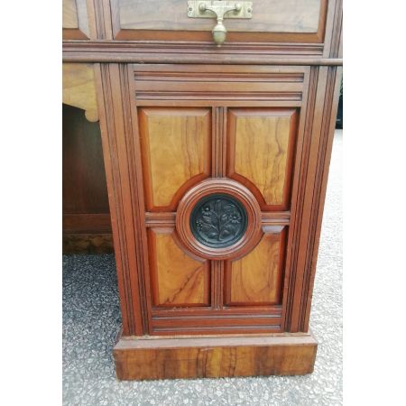 Viktorianische Maple & Co. Pedestal Desk