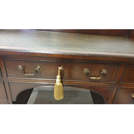 Georgianischer Mahogani Knee Hole Schreibtisch