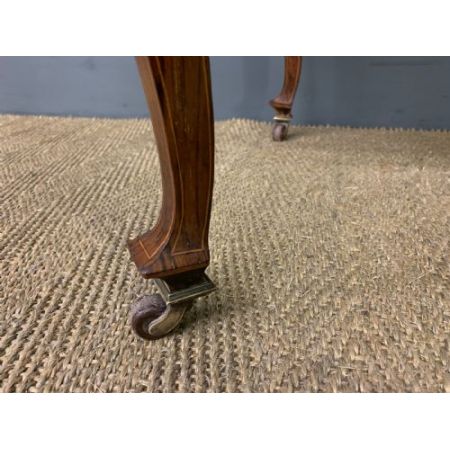 Viktorianischer Palisander Schreibtisch mit Intarsien