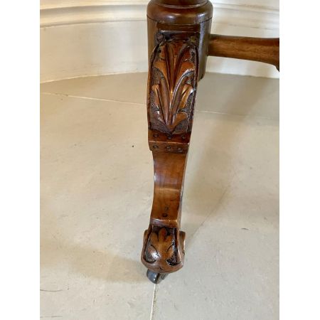 Viktorianischer Kidney Desk aus Wurzelholz