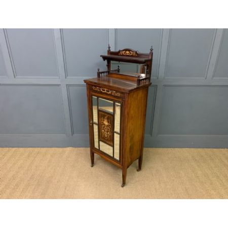 englischer Viktorianischer Musikschrank aus Palisander