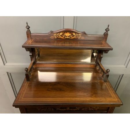 englischer Viktorianischer Musikschrank aus Palisander