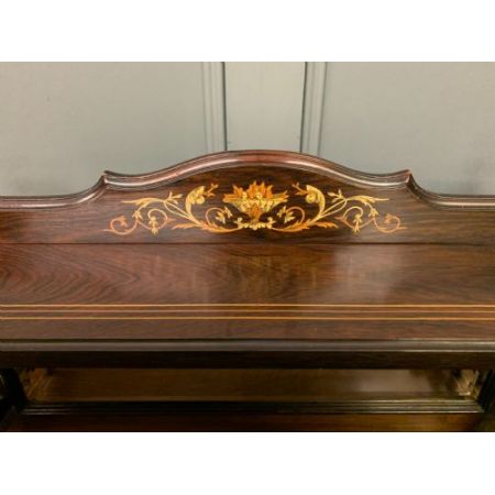 englischer Viktorianischer Musikschrank aus Palisander