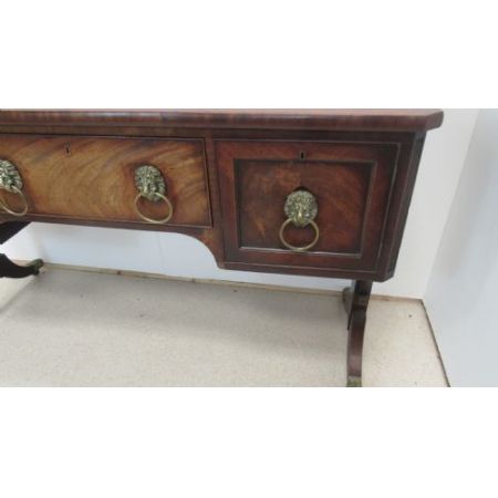 Antikes englisches Regency Sideboard aus Mahagoni Massivholz