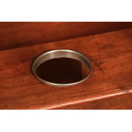 Antikes englisches Art Déco Sideboard aus massivem Nussbaum mit Intarsien