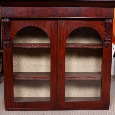 Englischer viktorianischer Bücherschrank / Bookcase aus Mahagoni Massivholz