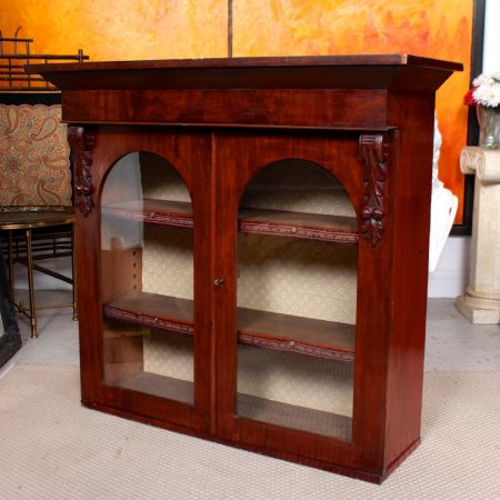 Englischer viktorianischer Bücherschrank / Bookcase aus Mahagoni Massivholz