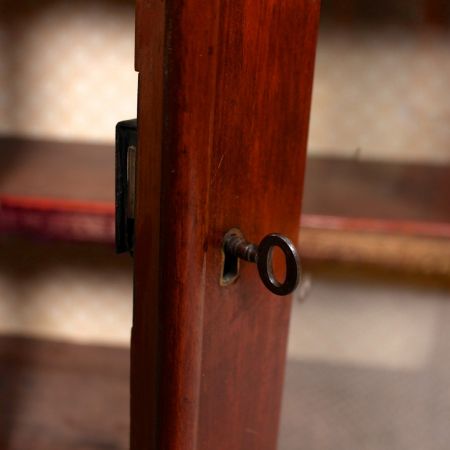 Englischer viktorianischer Bücherschrank / Bookcase aus Mahagoni Massivholz