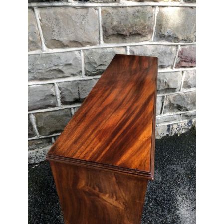 Antikes englisches Open Bookcase / Bücherregal aus Mahagoni Massivholz