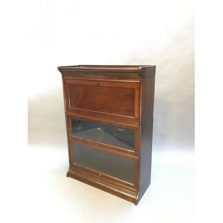 Antikes englisches Bookcase / Sekretär aus Nussbaum im Globe Wernicke Stil