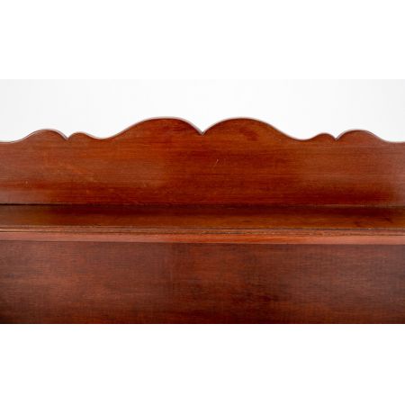 Englisches Bücherregal / Waterfall Bookcase aus massivem Mahagoni