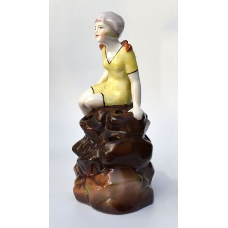 Englischer Art Deco Flapper Bathing Belle Huthalter